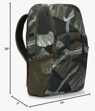 Image of Nike Brasilia X-Large Backpack-9.5 (Medium Olive/Black/Particle Grey, Misc)