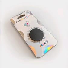 Image of Genuine PopSockets PopGrip Black – Original Phone Grip & Stand – Swappable Top
