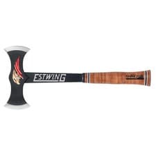 Image of Estwing EDBA Black Eagle Double Bit Axe with Leather Grip 17" Leather Grip 24057