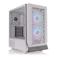Image of ThermalTake Ceres 300 TG ARGB Snow Mid Tower Chassis, White, 2x 140mm ARGB Fans,