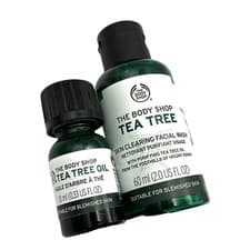 Image of The Body Shop Tea Tree Skin Clearing Facial Wash 60ml Tea Tree Oil 10ml Set New