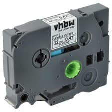 Image of Label Tape for Brother PT E300VP E110 E300 E115 GL-100 E105 E200 Black/White