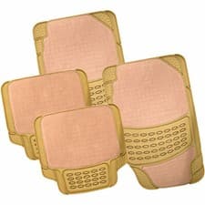 Image of 4PC HEAVY DUTY UNIVERSAL RUBBER & CARPET CAR MAT SET VAN MATS NEW