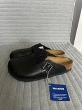 Image of Birkenstock Boston Men’s clogs slippers Black UK. 9