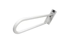 Image of Croydex White Foldaway Grab Bar Hand Rail – Bathroom Safety Support, Wall Mount