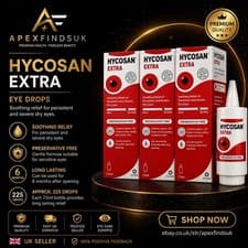 Image of Hycosan Extra Dry Eye Drops 3 Pack 7.5ml | Preservative-Free Long Lasting Relief