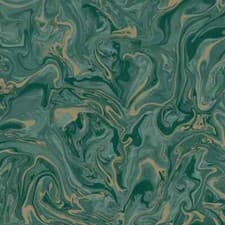 Image of Fine Decor Distinctive Marble Emerald Gold Metallic Wallpaper FD43058