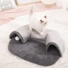 Image of Cat Tunnel Bed Play Center Playground Comfortable Playing Ball Toys Interactive
