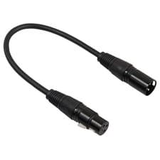Image of XLR Cable, XLR-Female to XLR-Male, 3-Pin, Gold Contacts, Straight Connectors, 1