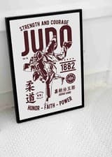 Image of JUDO MARTIAL ARTS POSTER PRINT FIGHT CLUB ART A3 A4 SIZE