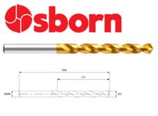 Image of 5.5mm COBALT JOBBER DRILL BIT TiN COATED HPD-SUS HSS-EX 8104340550 EUROPA P307