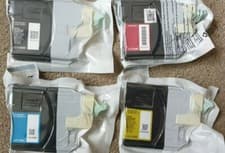 Image of Brother LC1100 GENUINE Ink Cartridges - Black Cyan Magenta Yellow! LC-1100 BCMY