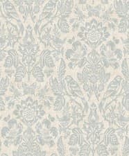 Image of Holden Decor Hawthorn Meadow Blue Metallic Textured Wallpaper 76000