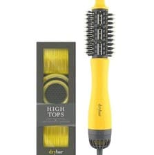 Image of Drybar Double Shot Oval Blow-Dryer 6.1cm -3.8cm Ionic Hot Air Brush yellow