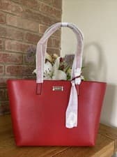 Image of DKNY Gramercy Tote Bag In Red