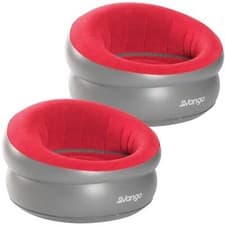 Image of VANGO DONUT CHAIR INFLATABLE CAMPING CHAIRS x2 GARDEN BEACH AWNING FESTIVAL