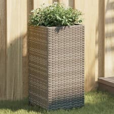 Image of Garden Planters Outdoor Flower Pot Planter Pot Flower Box Poly Rattan