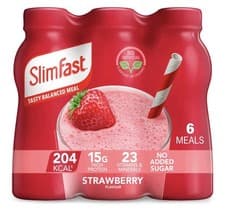 Image of Slimfast Protein Strawberry Flavoured - 6 X 325ml