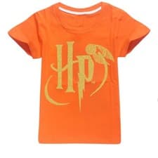 Image of Kids Harry Potter Print T-Shirt Boys Girls Casual Cotton Short Sleeve Tee Tops
