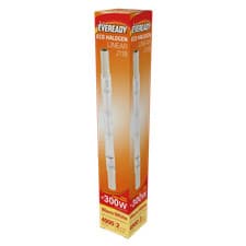 Image of Pack of 2 R7S 230W Eveready ECO Halogen 230W (300W Equivalent) Linear Light Bulb