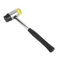 Image of High Quality 25mm Non-slip Double Faced Rubber Hammer Nylon Head Mallet Tools