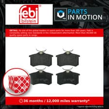 Image of Brake Pads Set Rear 16146 Febi 1H0698451E 191698451A 6X0698451 6X0698451A 20960