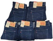 Image of Levi's 512 Mens Slim Taper Fit Stretch Sequoia Blue Denim Jeans All Sizes