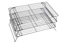 Image of KitchenCraft Non-Stick Three Tier Wire Cooling Rack Collapsible 21 x 40.4 cm