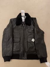 Image of Schott Leather Bomber Jacket