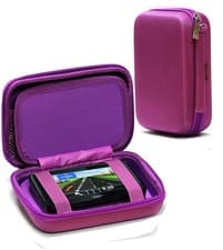 Image of Navitech Purple Hard GPS Carry Case For Trail Tech 922-122 Voyager Pro 4" GPS