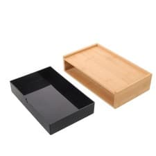 Image of Desktop Storage Drawer Organizer Drawers Stackable Bamboo Organizing