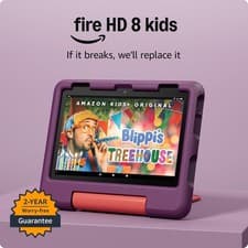 Image of Amazon Fire HD 8 Kids tablet (newest gen) ages 3–7 | 3GB RAM 8" HD 32GB Grape