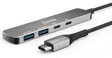 Image of USB 3.0 Slim Compact 4 Port Hub - Type C to 2x USB-C & 2x Type A USB 3.0 Ports