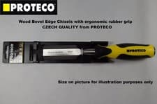 Image of PROTECO Wood Chisel Bevel Edge Chisels 6-38mm Chrome Vanadium Steel Professional