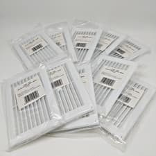 Image of Pack of x 10 White Louvre Vents & Mesh 9" x 6" Easy Surface Fitting 1168