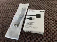 Image of Fitbit Smartwatch Charging Cable Versa 2 and get a free silver watch strap
