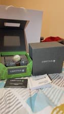 Image of Certina Heritage DS Powermatic 80 Automatic Green Dial Watch - 41mm