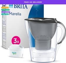 Image of BRITA Marella Water Filter Jug Graphite 2.4L 3x MAXTRA PRO Cartridges New