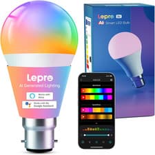 Image of B2 AI Smart Bulb Bayonet, 1100Lm Wifi Bulb B22 AI Lighting Design Alexa & Google