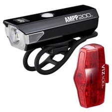 Image of CatEye AMPP 200 / VIZ 100 Rechargeable Bike Light Set