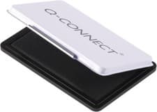 Image of Q-Connect KF25211 Medium Stamp Pad - Black 110mm x 70mm Tin