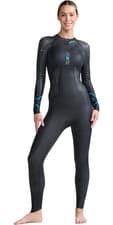 Image of 2025 2XU Womens P:2 Propel Swim Wetsuit - Black / Aloha