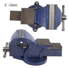 Image of Heavy Duty 5 inch Work Bench Vice Engineer Jaw Swivel Base Vise Clamp Metal Tool