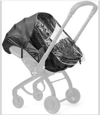 Image of Doona Rain Cover with Zip for x Stroller - Weather Shield with Window Cover