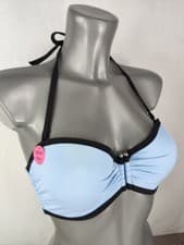 Image of NEW Boux Avenue Multiway Cornflower Blue Miramar Bandeau Bikini Top Swimsuit 