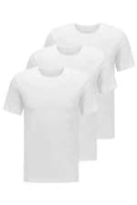 Image of Hugo Boss 3 Pack T Shirts White Mens Size S M L XL XXL Crew Neck Short Sleeve