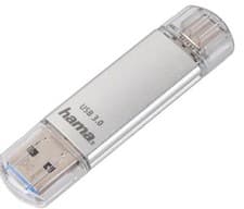 Image of C-Laeta USB & USB-C Flash Drive, 256GB 40MB/s - HAMA