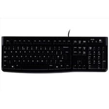 Image of Logitech K120 Wired Keyboard - USB - Low Profile -  Quiet Keys - OEM