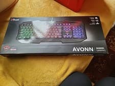 Image of Trust GXT 830-RW Avonn Gaming Keyboard Black Wired QWERTY (Standard) RGB Backlit