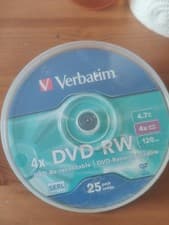 Image of Verbatim DVD-RW Specifically A Spindle Pack of 25 Units New Not Sealed